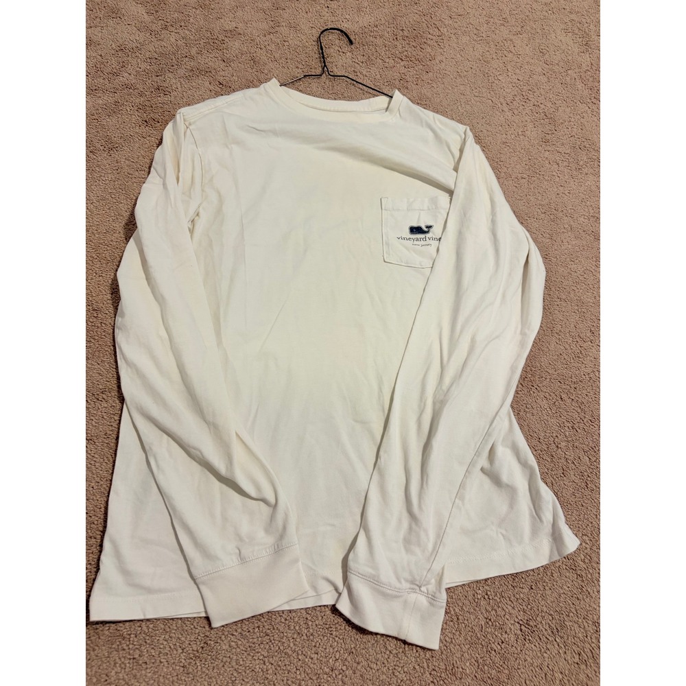 Vineyard Vines New Jersey Whale Long Sleeve Pocket T-Shirt Womens XS